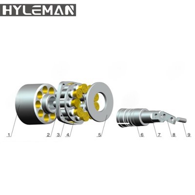 Ekvivalens Toshiba PV090/PV092 sorozatú hidraulikus szivattyú alkatrészek